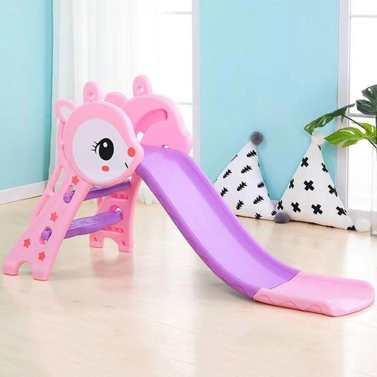 Buy Toddler Plastic Kids Slide with Climb Stairs Pink | Yallatoys.com