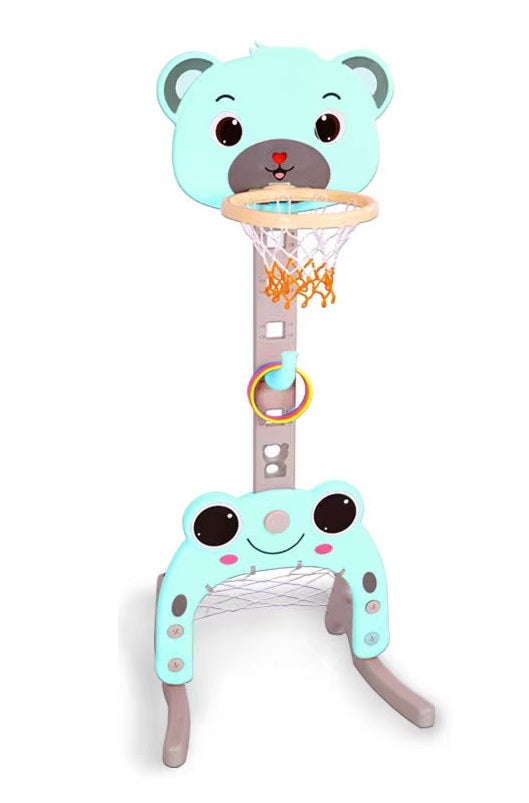 Buy Adjustable Kids Basketball Hoop Set Stand Blue | Yallatoys.com