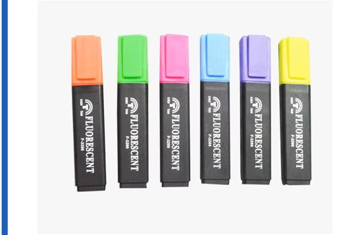 Buy Fluorescent Highlighter 6 Pcs Set | Yallatoys.com