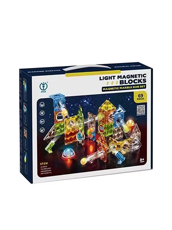 Buy Fun Magnetic Blocks Set With Light 69 Pieces | Yallatoys.com