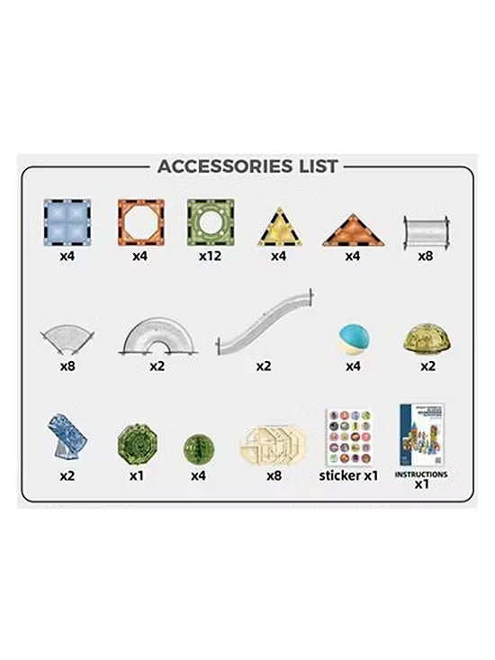 Buy Fun Magnetic Blocks Set With Light 69 Pieces | Yallatoys.com
