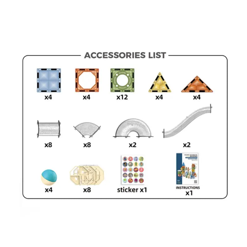 Buy Fun Magnetic Blocks Set 60 Pieces | Yallatoys.com