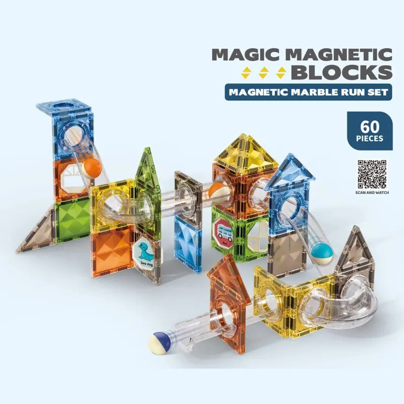 Buy Fun Magnetic Blocks Set 60 Pieces | Yallatoys.com