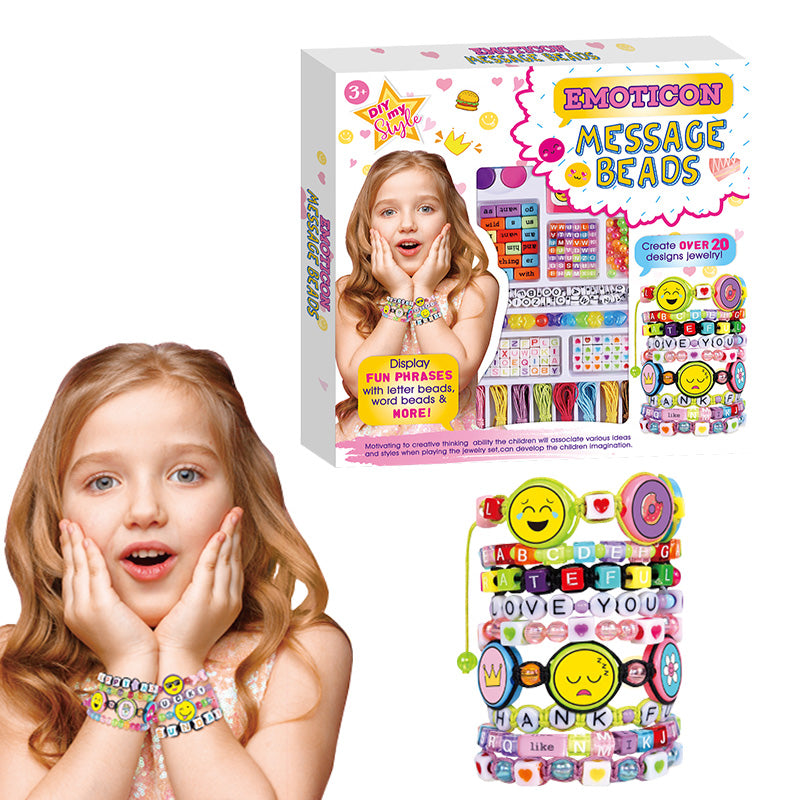 Buy DIY Emoticon Beads Jewelery Making Set | Yallatoys.com