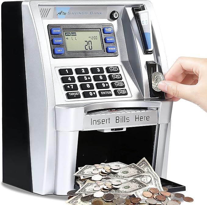 Buy Atm Savings Bank Personal Atm Cash Coin Money Savings Bank | Yallatoys.com