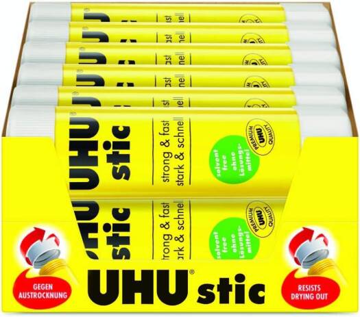 Buy UHU Glue Stick 40g  Pack of 12 | Yallatoys.com