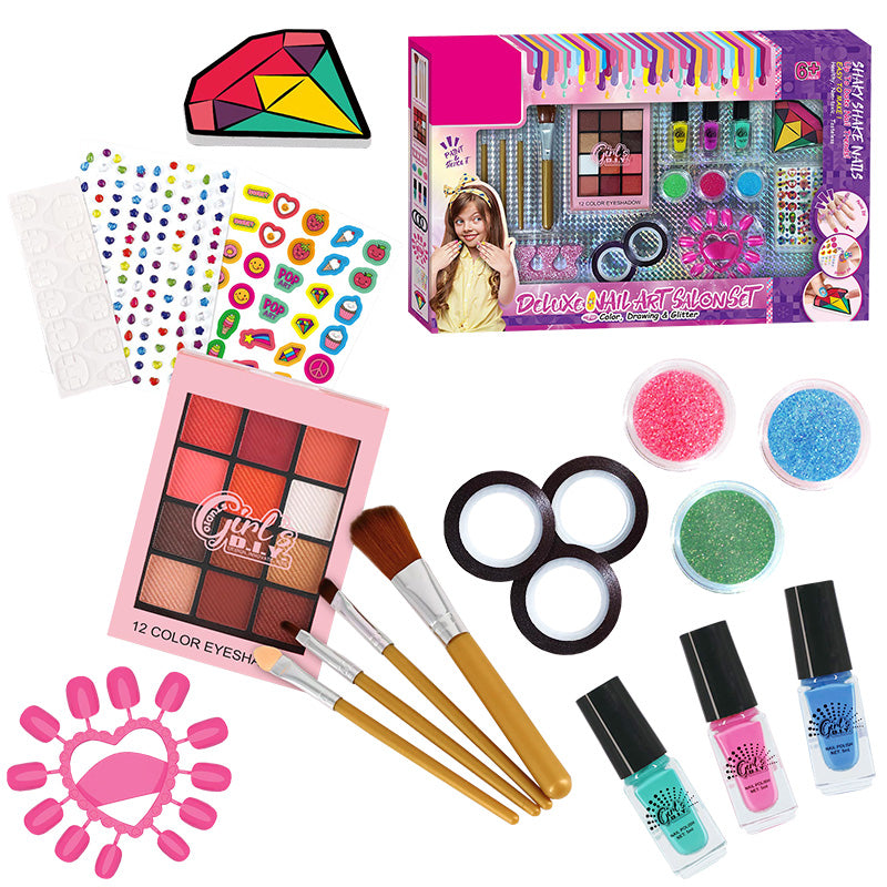 Buy Girls Makeup Set and Nail Art Salon | Yallatoys.com