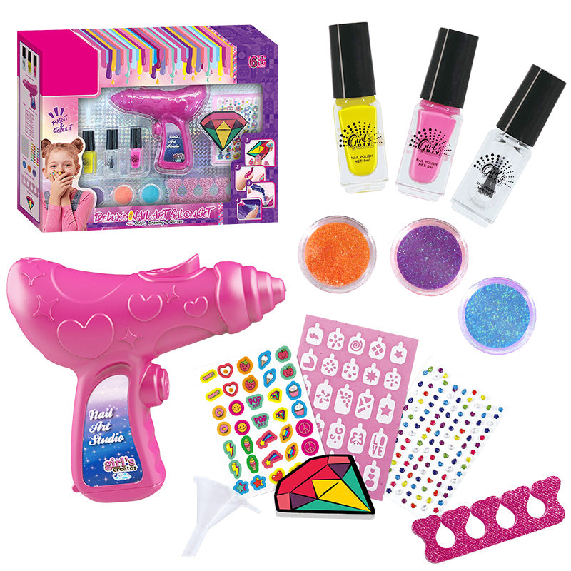 Buy Nail Art Salon With Non Toxic Nail Polish | Yallatoys.com