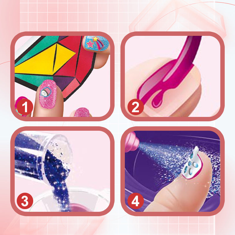 Buy Nail Art Salon With Non Toxic Nail Polish | Yallatoys.com