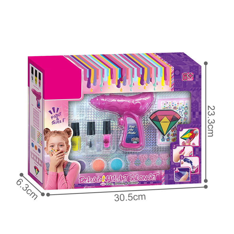 Buy Nail Art Salon With Non Toxic Nail Polish | Yallatoys.com