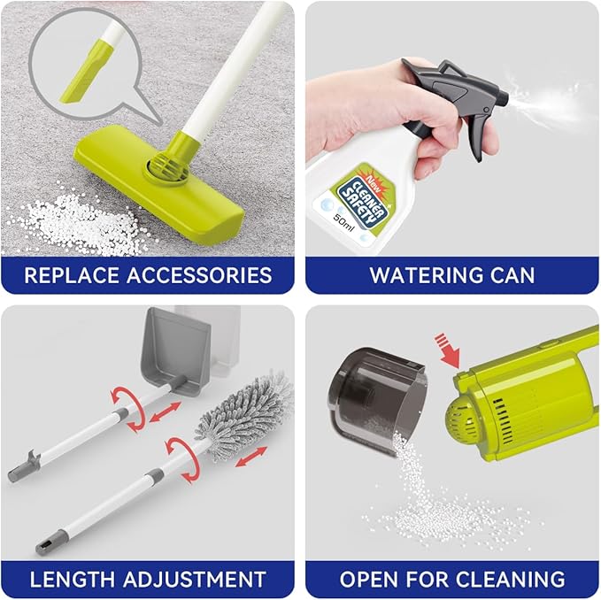 Buy Little Helper Cleaning Cart Set Blue color | Yallatoys.com