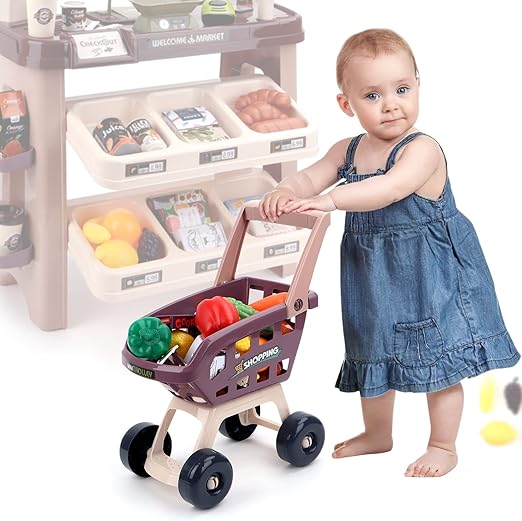 Buy Super Market Combination Playset Brown color | Yallatoys.com