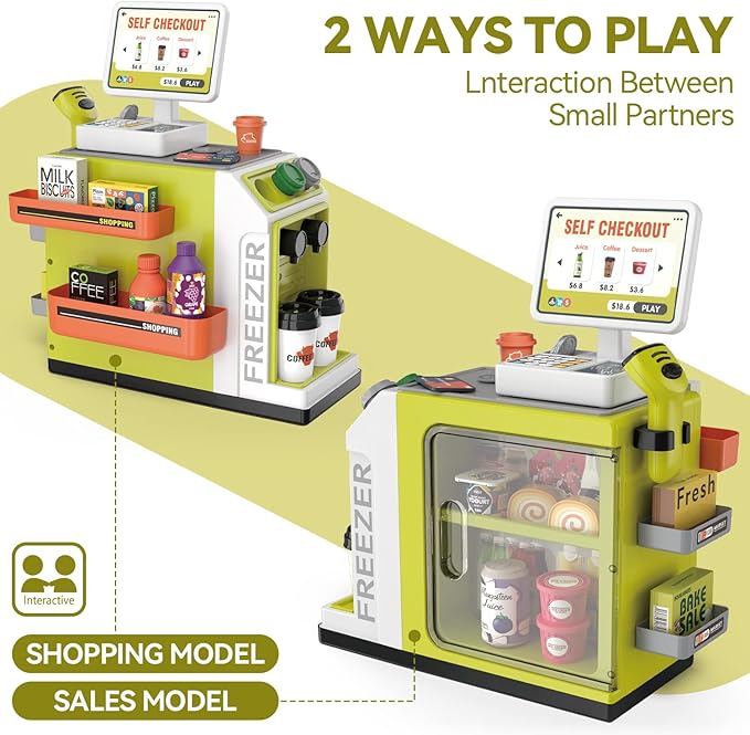 Buy Cash Register Playset For Kids 46pcs | Yallatoys.com