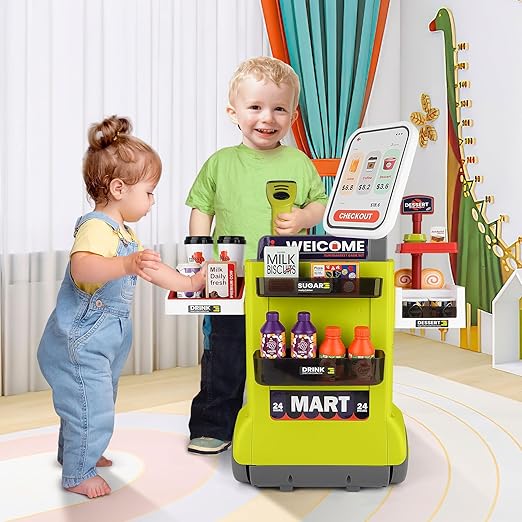 Buy Super Market Playset Green color | Yallatoys.com