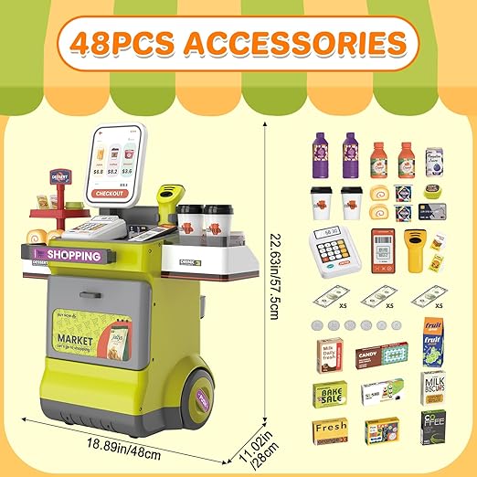 Buy Super Market Playset Green color | Yallatoys.com