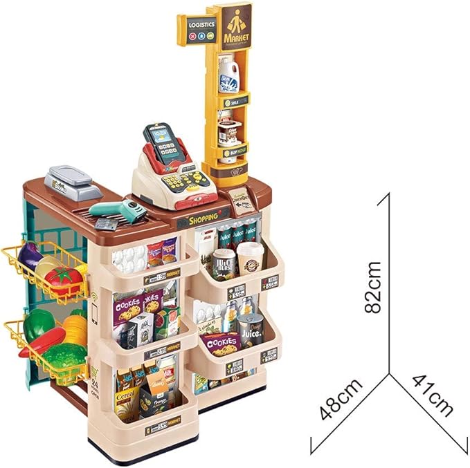Buy Super Market Combination Playset Yellow color | Yallatoys.com