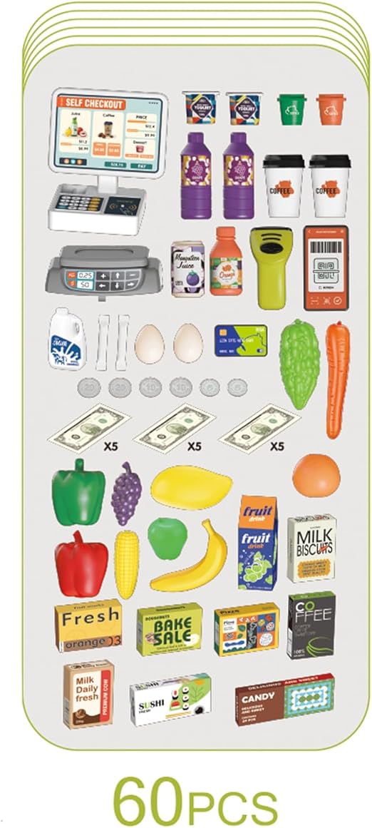 Buy Super Market Combination Playset Orange color | Yallatoys.com