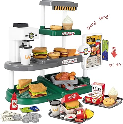 Buy Mini fast food chain Green color | Yallatoys.com