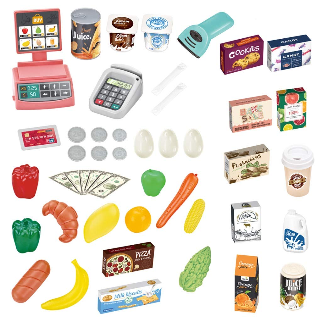 Buy Supermarket Shopping Set with Trolley for Kids & 47 Accessories | Yallatoys.com