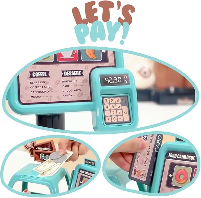 Buy Pretend Role Play Toy Coffee Shop for Girls | Yallatoys.com