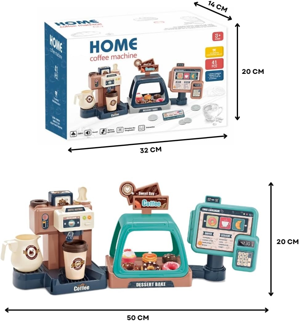 Buy Pretend Role Play Toy Coffee Shop for Girls | Yallatoys.com