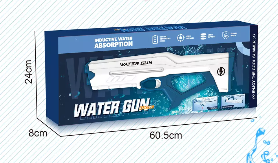 Buy Inductive Absorption Electric Water Gun White | Yallatoys.com