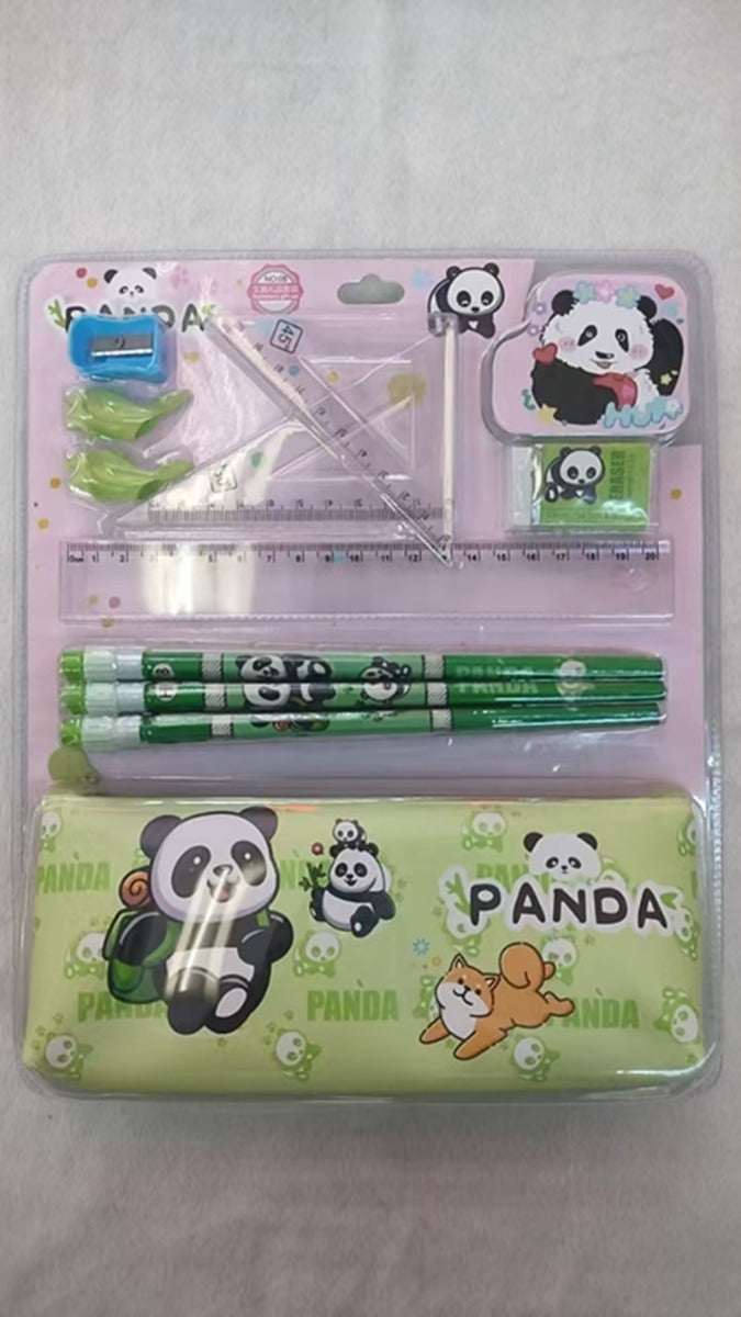 Buy PVC Stationery Set Panda Theme | Yallatoys.com