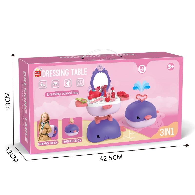 Buy Dressing Table And Bag Purple Whale | Yallatoys.com