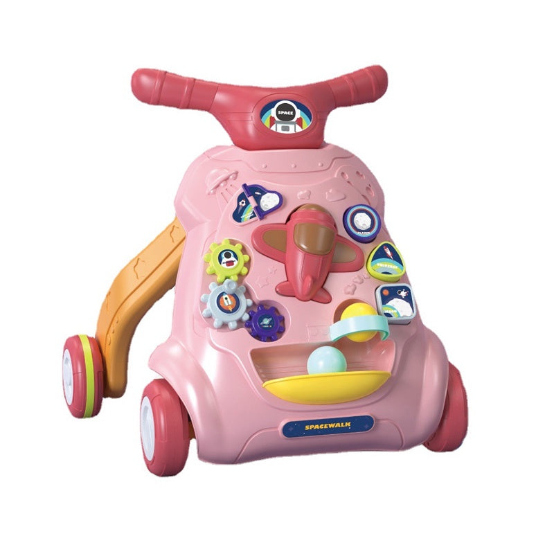 Buy Baby Multifunctional Musical Walkers with Shooting Game Pink | Yallatoys.com