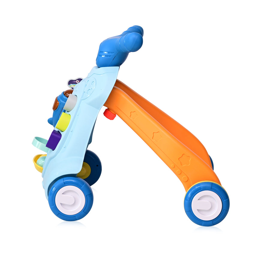 Buy Baby Multifunctional Musical Walkers with Shooting Game Blue | Yallatoys.com
