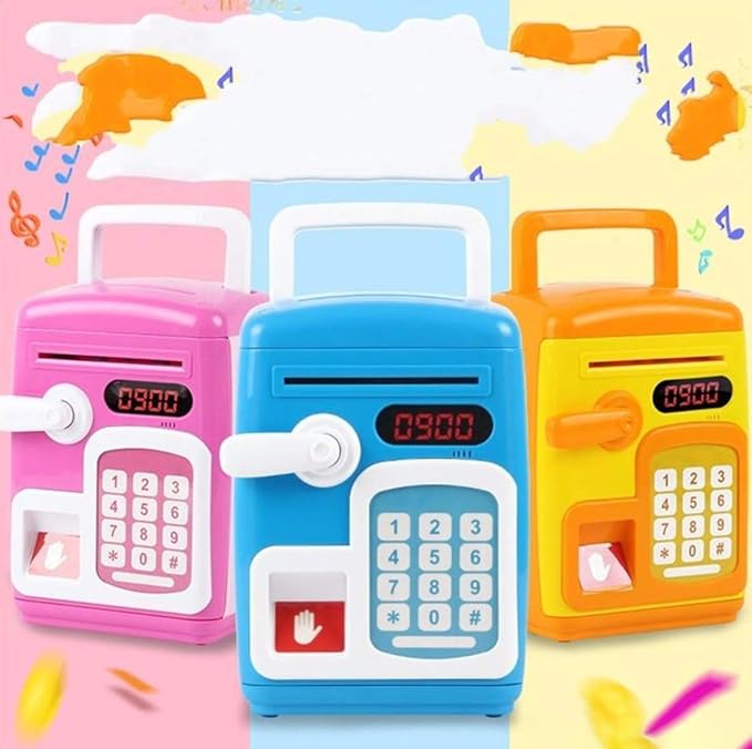 Buy Lattice Sensing Collect Coin and Paper Money saving Box | Yallatoys.com