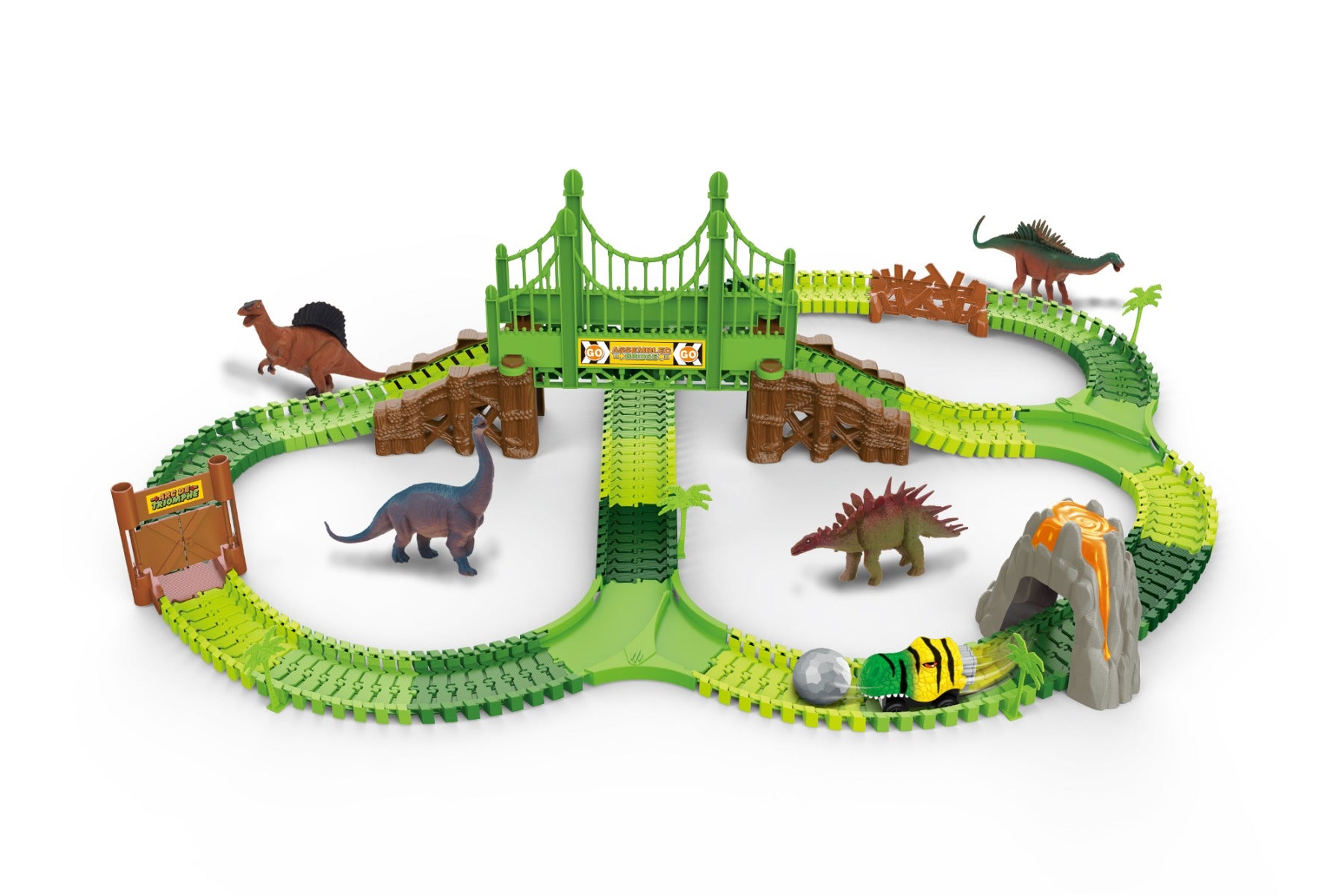 Buy Dinosaur Track Set with 213pcs | Yallatoys.com