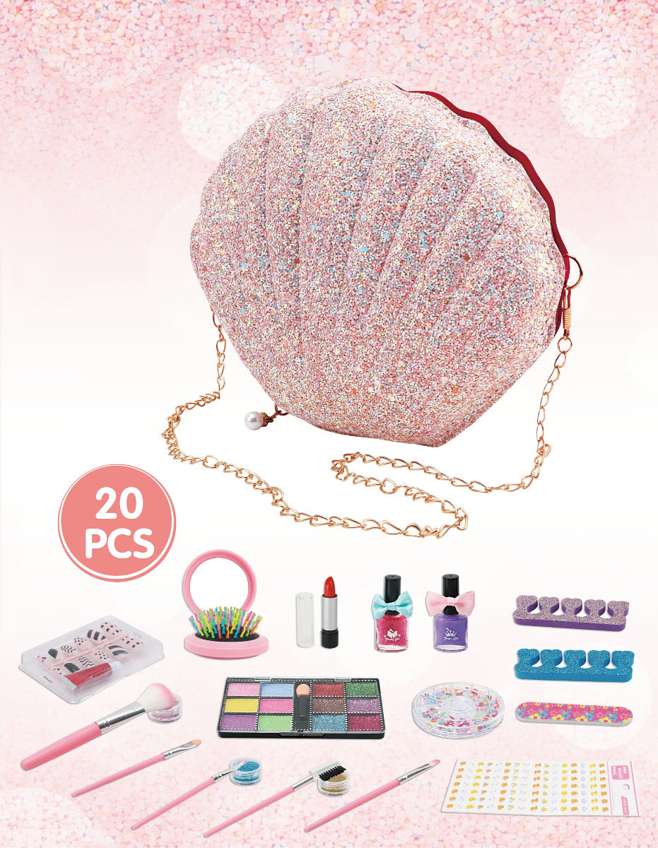 Buy Makeup Set With Shell Bag 20 Pcs | Yallatoys.com