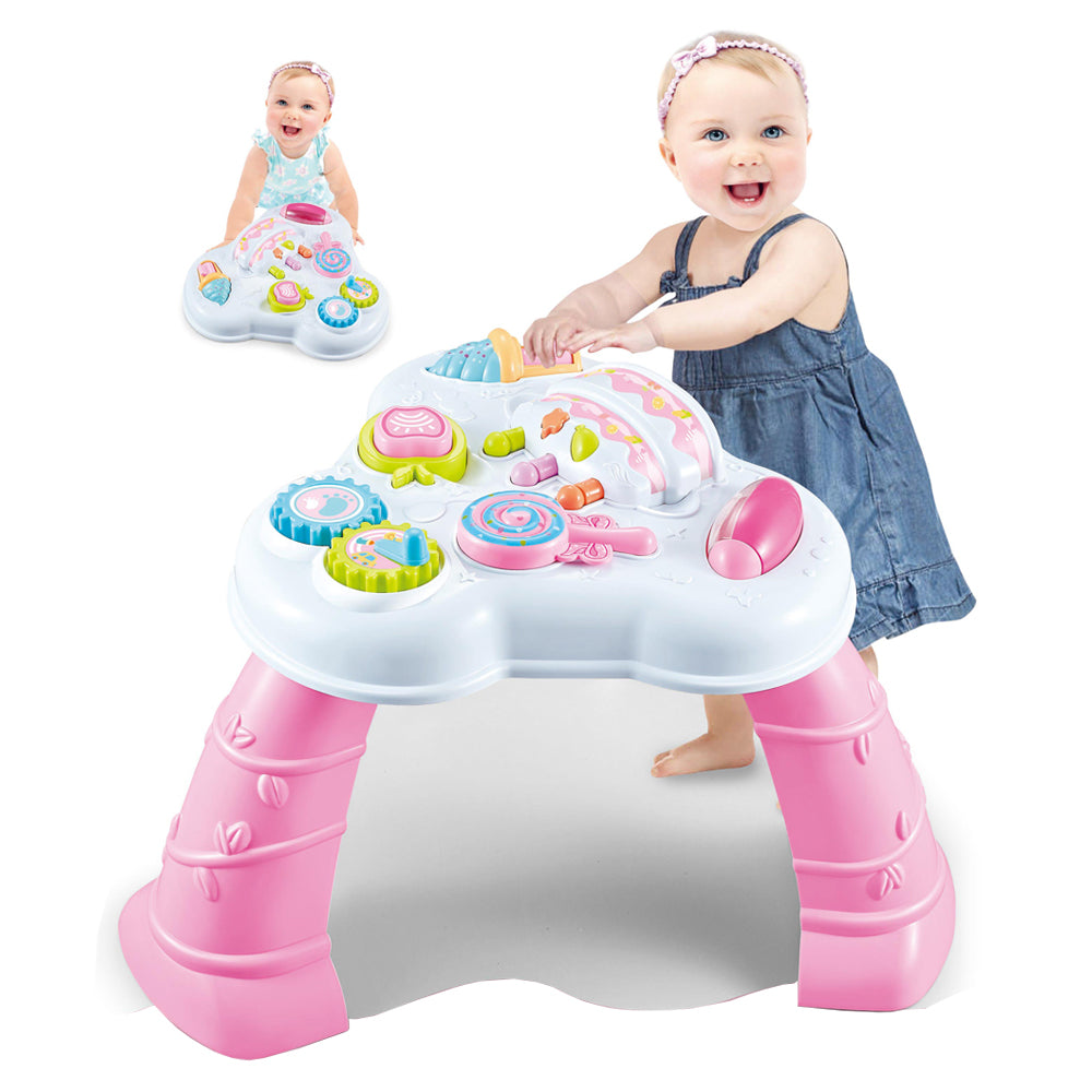 Buy Multi Function Baby Learning Table Pink | Yallatoys.com