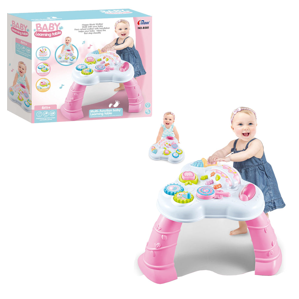 Buy Multi Function Baby Learning Table Pink | Yallatoys.com