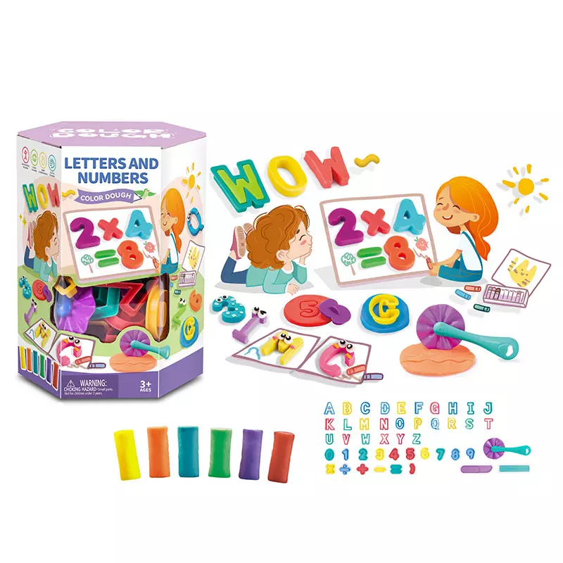 Buy Mondel Letter And Numbers Color Dough | Yallatoys.com