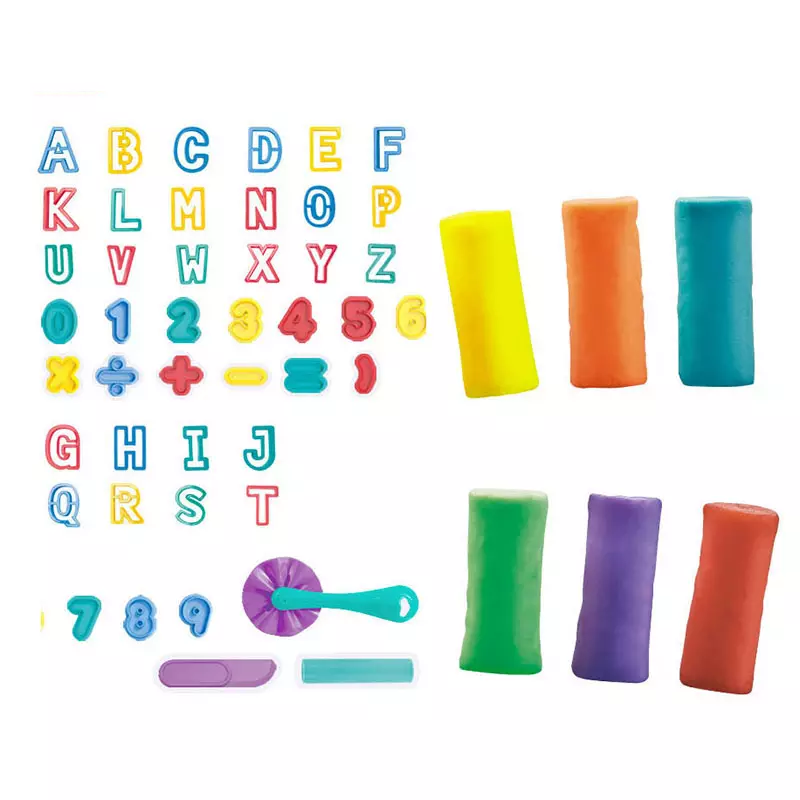 Buy Mondel Letter And Numbers Color Dough | Yallatoys.com