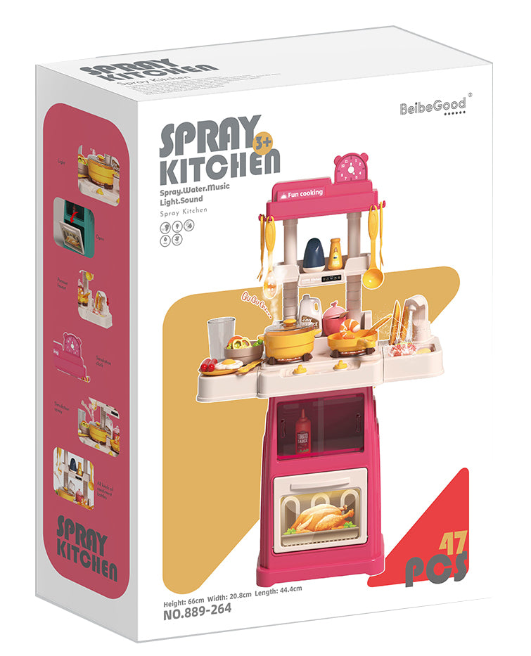 Buy Spray Kitchen Playset 47pcs | Yallatoys.com