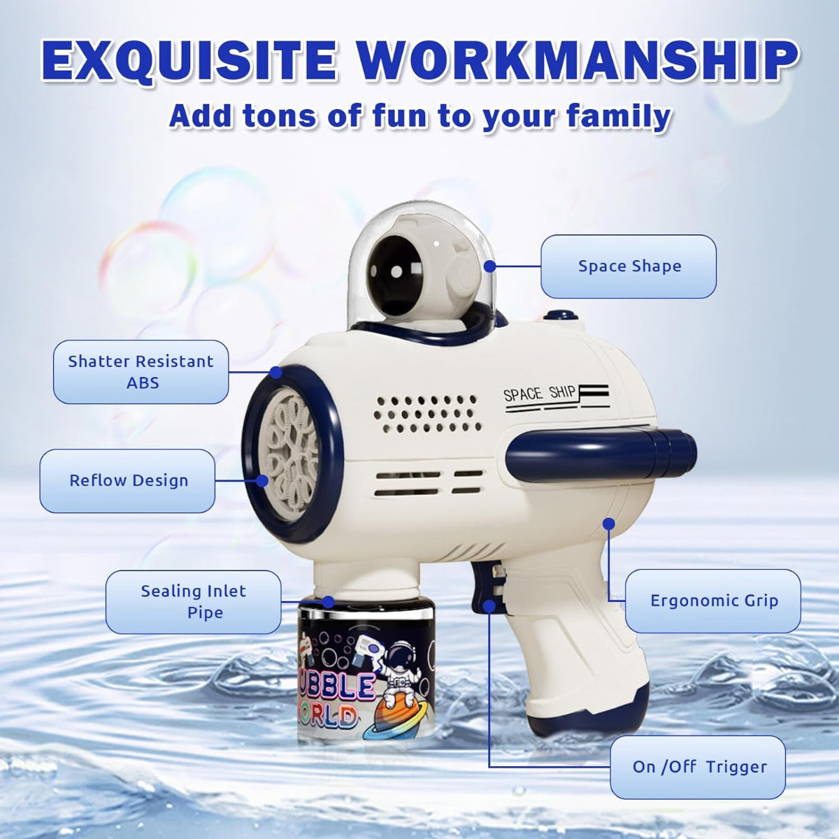 Buy Bubble Machine Gun Outer Space Astronauts (Sold Separately Subjected To Availability) | Yallatoys.com