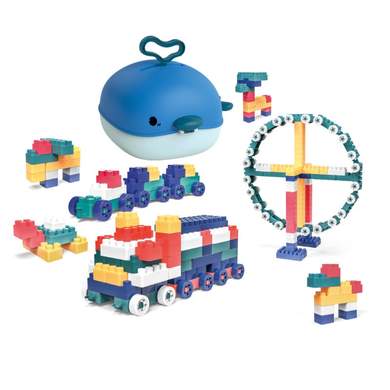 Buy Building Blocks Set Blue Whale | Yallatoys.com