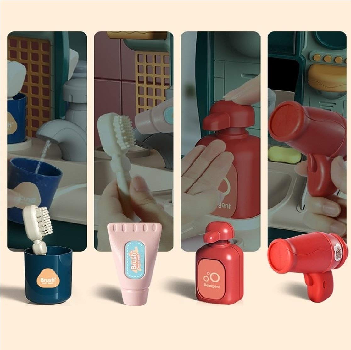 Buy Role Play Washbasin Washstand Sink Toy Set | Yallatoys.com