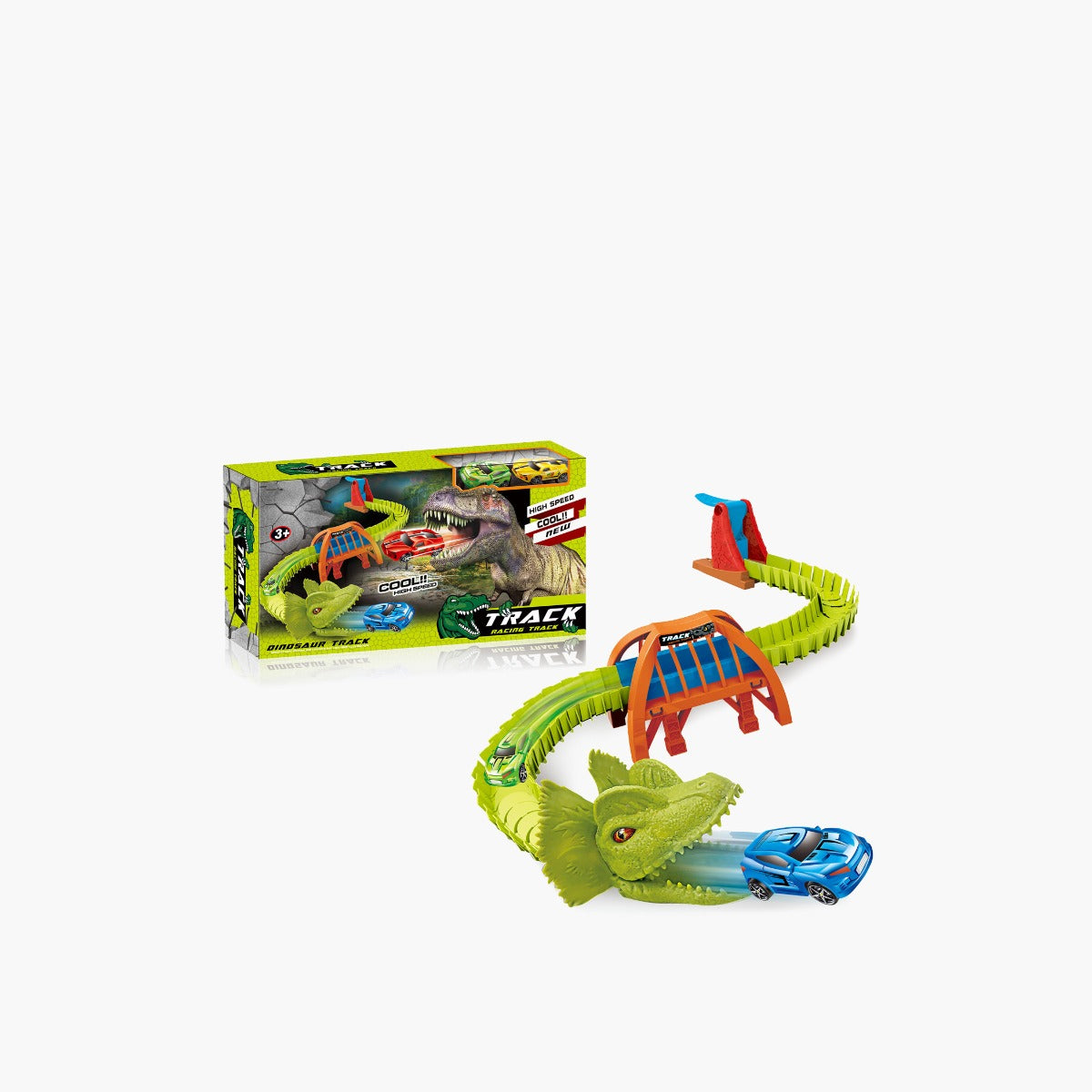 Buy Dinosaur Car Racing Track Playset | Yallatoys.com