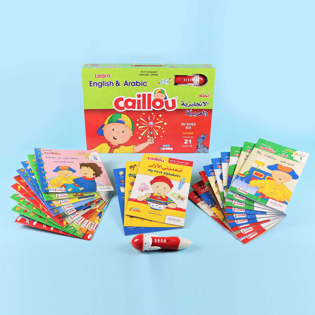 Buy Learn English And Arabic With Caillou With The Talking Learning Pen | Yallatoys.com