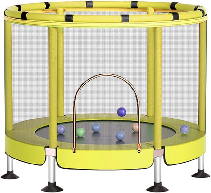Buy Dolphin 1.4m Trampoline For Kids Circle Leg 4.6Ft Yellow | Yallatoys.com