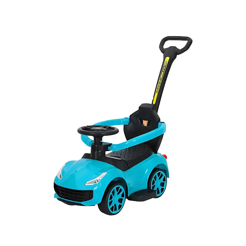 Buy Tolo Car with Push Bar with Light and Music Blue | Yallatoys.com
