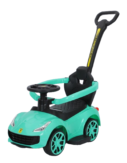Buy Tolo Car with Push Bar with Light and Music Green | Yallatoys.com