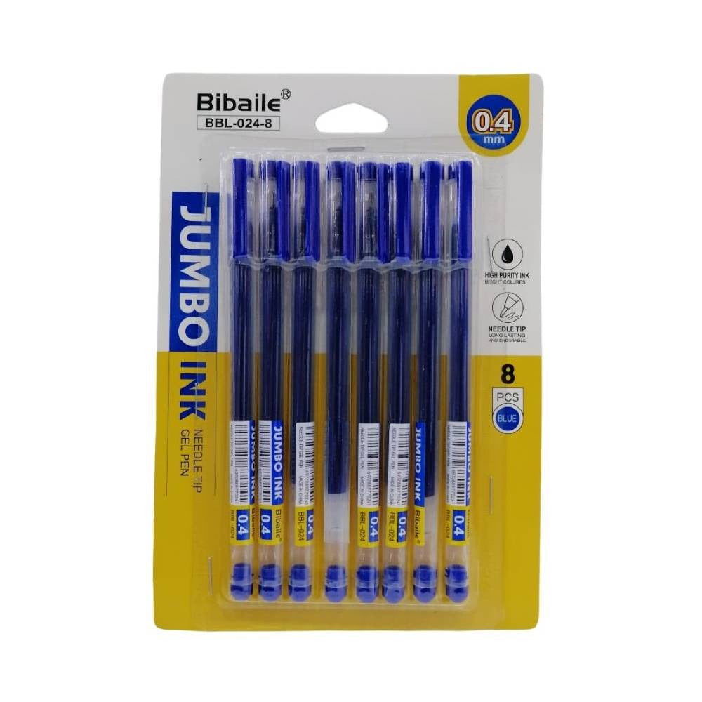 Buy Bibaile Needle Pin Jumbo Ink Gel Pen 8Pcs | Yallatoys.com