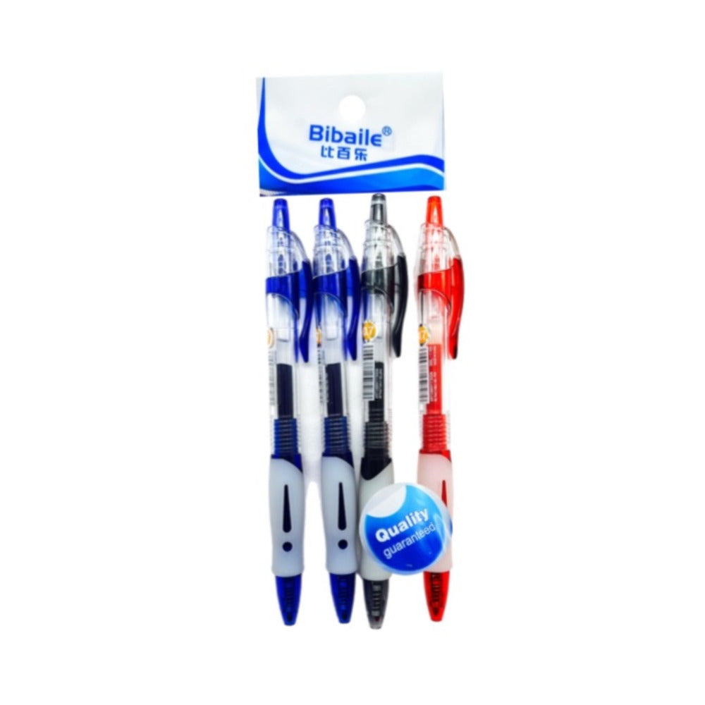 Buy Bibaile 0.7?mm Gel Pen 4?Pcs Card | Yallatoys.com