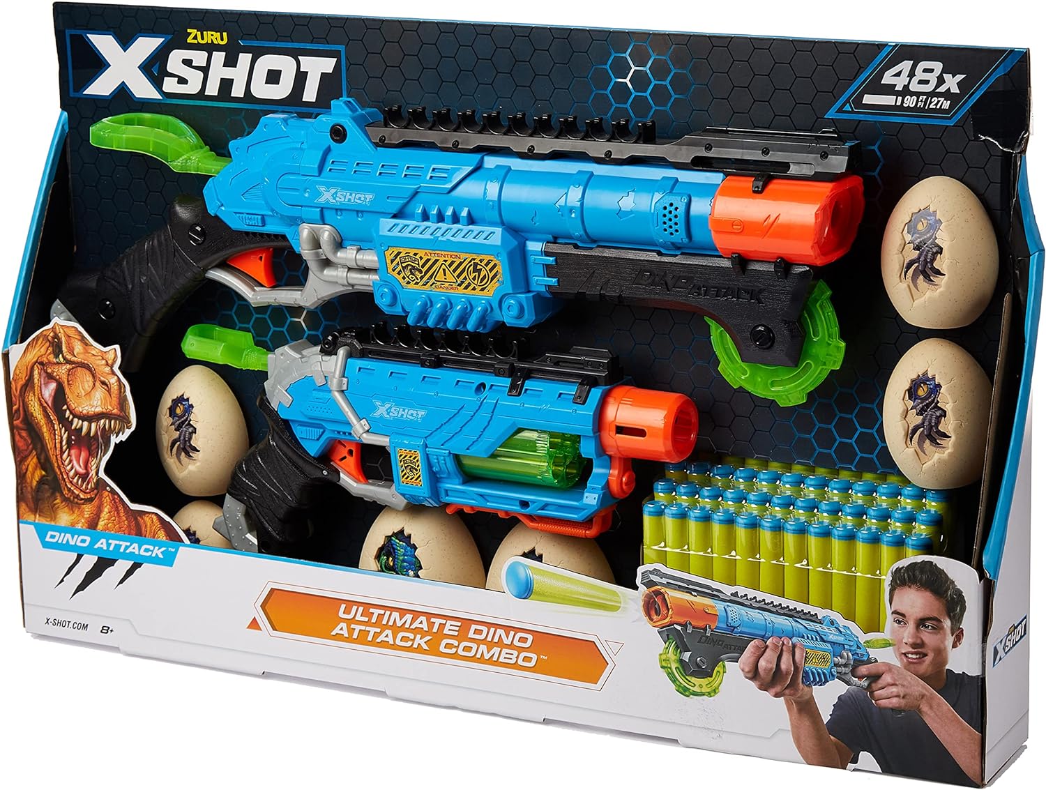 Buy X Shot 2 In 1 Dino Attack Blaster Saver Pack | Yallatoys.com