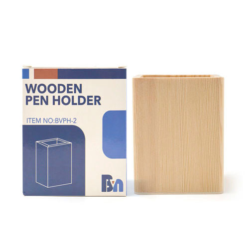 Buy Wooden Pen Holder Square Shape | Yallatoys.com